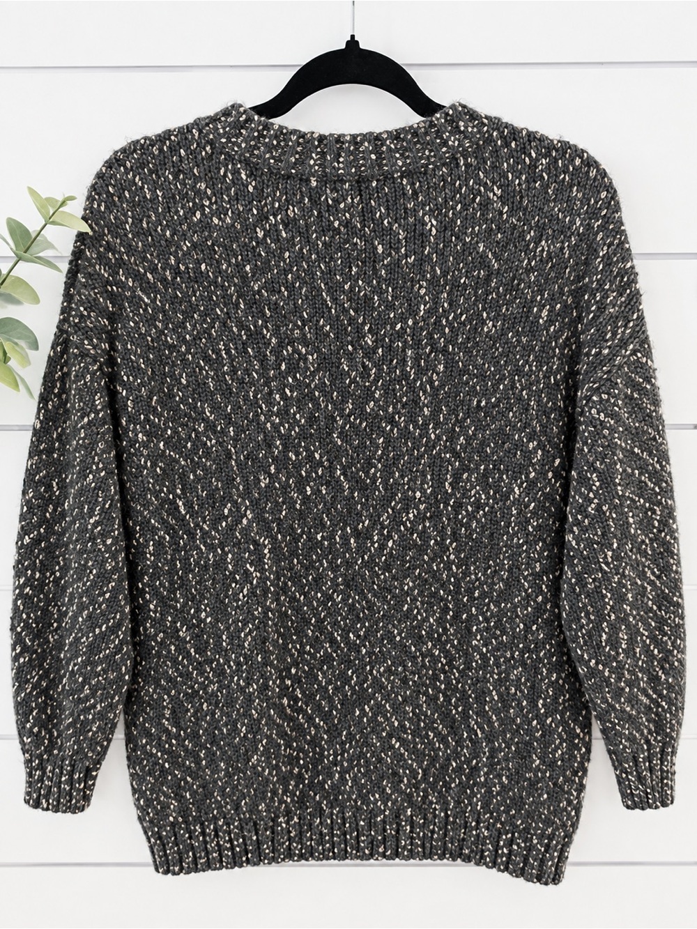Mango Casual Speckled Knit Sweater | Size Large - Picture 4 of 8